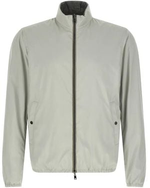 Herno Reversible Zip-Up Bomber Jacket - Grey