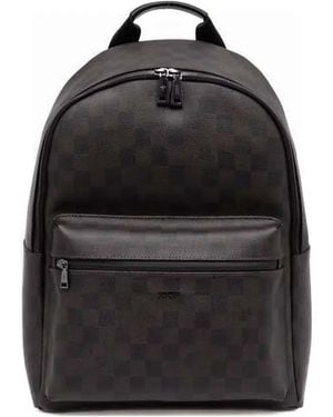 Joop! Check-Pattern Backpack - Black