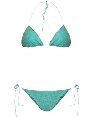 Oséree Bikini Mit Glitter-Effekt - Grün