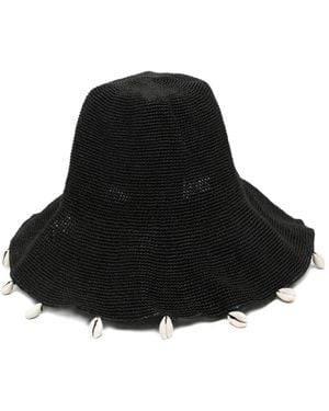 Rails Crete Raffia Hat - Black