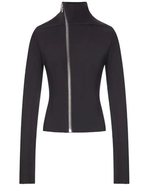 Rick Owens Gary Asymmetric Zip-Fastening Jacket - Blue