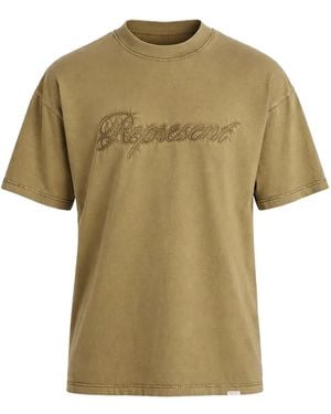 Represent Embroidered T-Shirt - Green