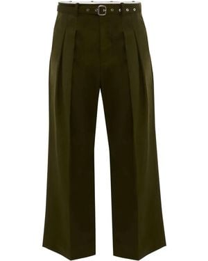 JW Anderson Geplooide Pantalon - Groen