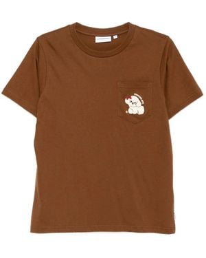 Chocoolate Cotton T-Shirt - Brown
