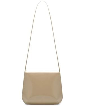 Faune Loge Glossy Shoulder Bag - White