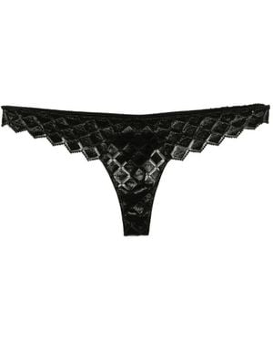 Kiki de Montparnasse Lamine Thong - Black
