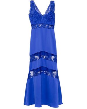 BLAKLACE Floral Lace Dress - Blue