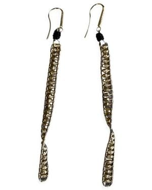 Brunello Cucinelli Hook-Fastening Drop Earrings - Metallic