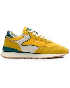 HOFF City Paneled Suede Sneakers - Yellow