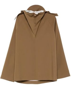 Lacoste Hooded Jacket - Brown
