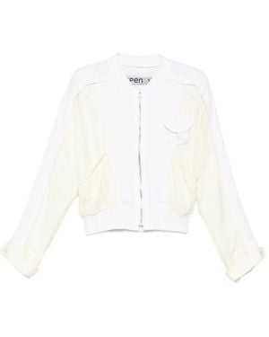 OPEN YY Chaqueta Con Detalle Fruncido - Blanco