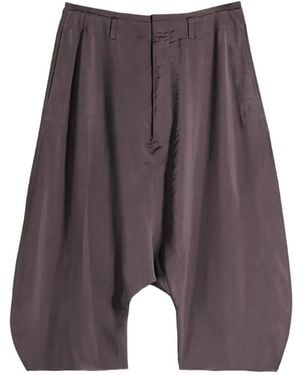 Lemaire Pleated Bermuda Shorts - Gray