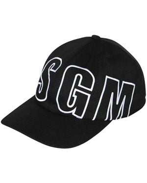 MSGM Baseballkappe mit Logo - Schwarz