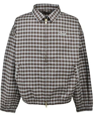 BREATH Veste À Carreaux Cript Logo - Grey