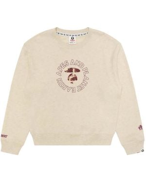 Aape By A Bathing Ape ロゴ クルーネックセーター - ホワイト