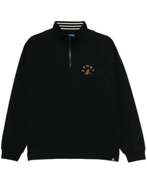 SPORT b. by agnès b. Logo-Embroidered Sweatshirt - Black