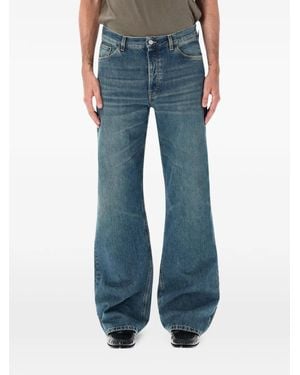 Jeanerica Faded Wide-Leg Jeans - Blue