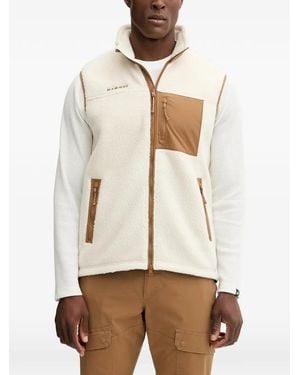 Mammut Manteau En Polaire À Logo Brodé - White