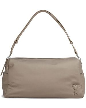 Ami Paris Borsa A Spalla Marcel Con Logo - Grigio