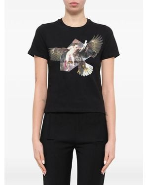 Neil Barrett Eagle-Print T-Shirt - Black