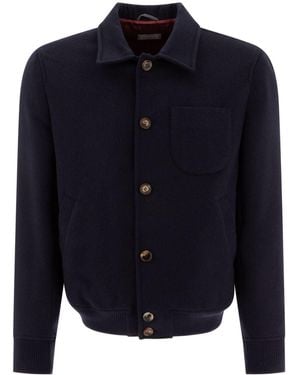 Brunello Cucinelli Wool Jacket - Blue