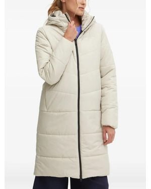 Jack Wolfskin Deutzer Quilted Hooded Coat - Natural