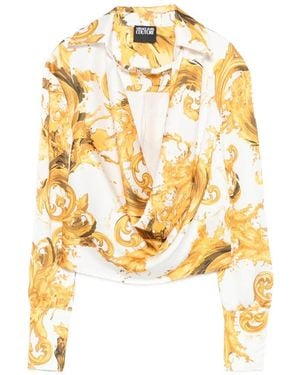 Versace Jeans Couture Blouse À Imprimé Baroque - Metallic