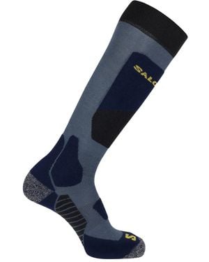 Salomon Panelled Ski Socks - Blue
