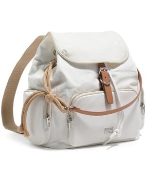 Bimba Y Lola Buckle-Fastening Drawstring Backpack - White