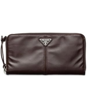 Prada Leather Wallet - Brown