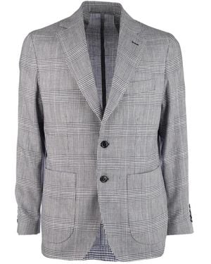 Colamarino Checked Blazer - Grey