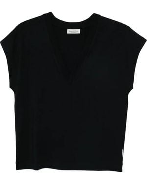 Marc O' Polo V-Neck Sleeveless T-Shirt - Black