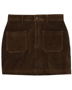 Fortela Minijupe Jenny En Daim - Brown