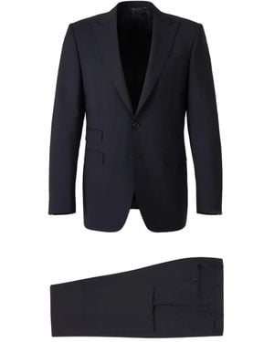 Canali Lapel Two-Button Suit - Blue