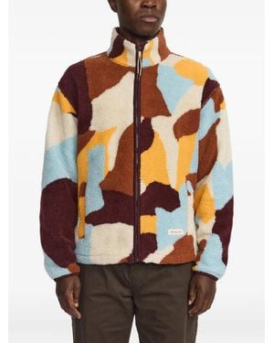 Revolution Printed Teddy Lightweight Jacket - Orange