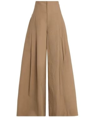 Brunello Cucinelli Pleated Palazzo Pants - Natural