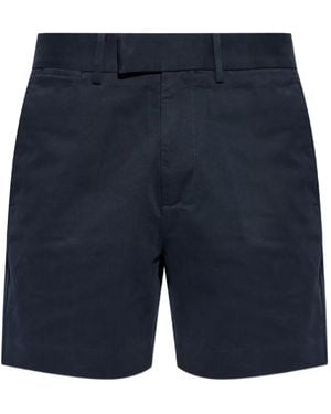Tom Ford Short En Jean À Taille Ceinturée - Blue
