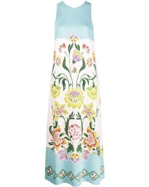 La DoubleJ Racer Maxi Dress - Blue