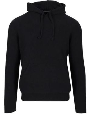 Al Duca d'Aosta Mohair-Blend Drawstring Hoodie - Blue
