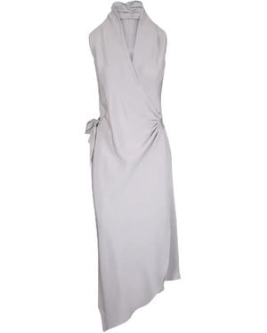 Peter Cohen Midikleid Mit Wickeldetail - Grau