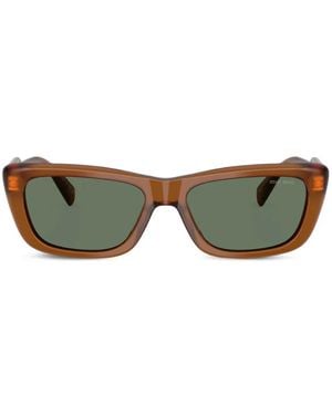 Miu Miu Rectangle Sunglasses - Green