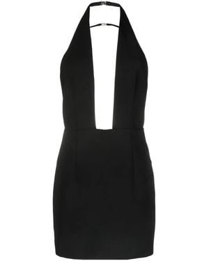 DSquared² Halterneck Open-Back Minidress - Black