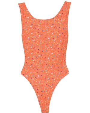 LHD Key Biscayne Floral Bodysuit - Orange