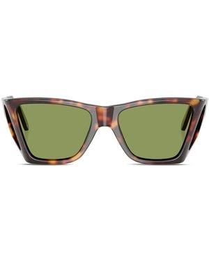 Persol Geometric-Frame Sunglasses - Green