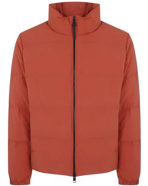 People Of Shibuya Quilted High-Neck Jacket - Orange