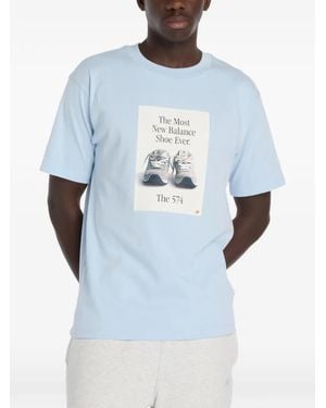 New Balance 574 Ad Graphic T-Shirt - Blue