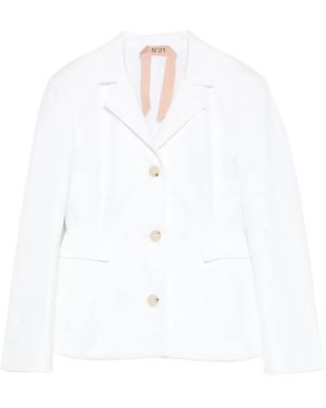 N°21 Single-Breasted Blazer - White