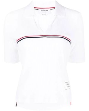 Thom Browne コットン ポロシャツ - ホワイト