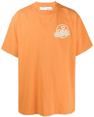Off-White c/o Virgil Abloh Tape Arrows Print T-Shirt - Orange