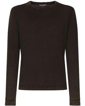 Dolce & Gabbana クルーネック スウェットシャツ - ブラック